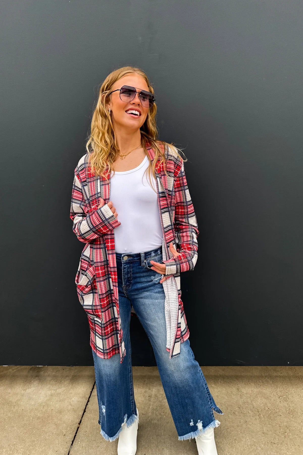 PREORDER- WINTER PLAID LOLA CARDIGAN