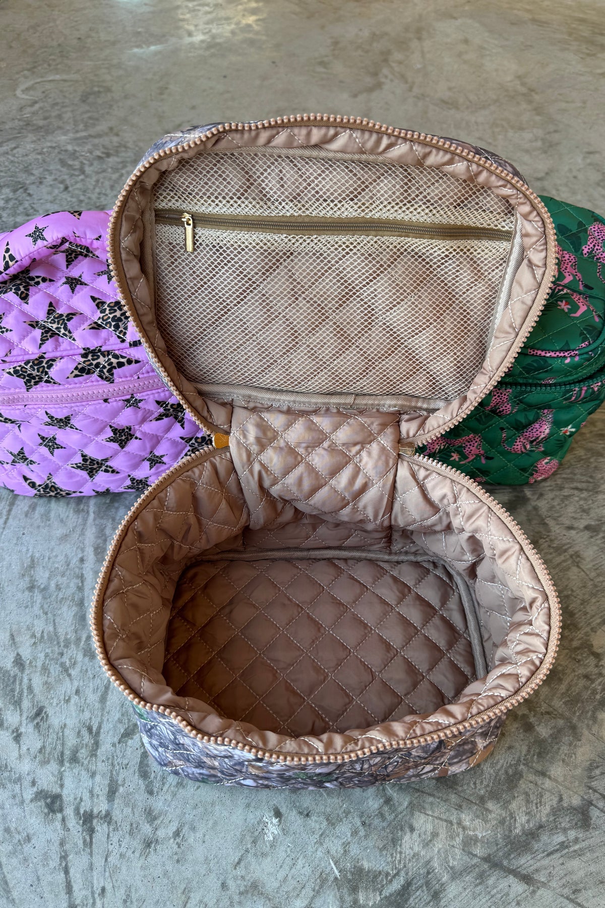 PREORDER- QUILTED PUFFER MAKEUP BAG