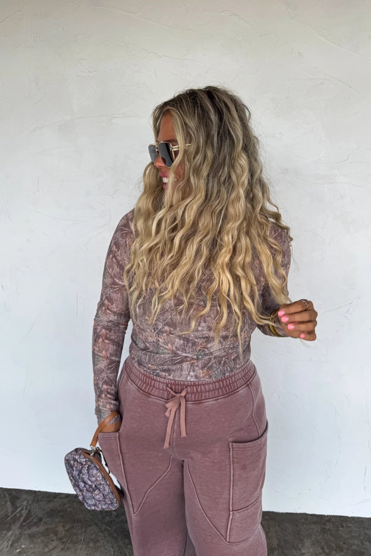 PREORDER- CAMO MESH TOP