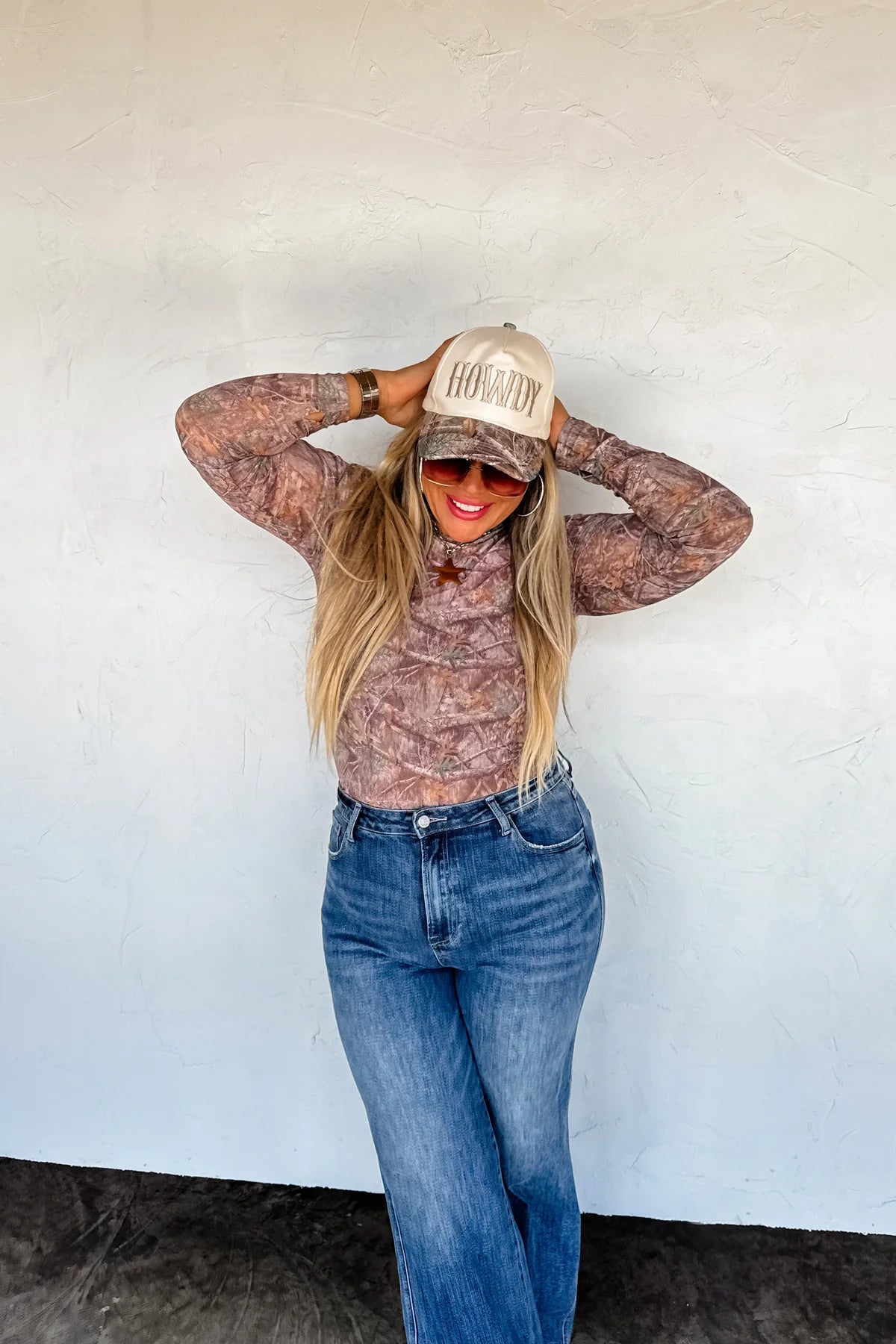 PREORDER- CAMO MESH TOP