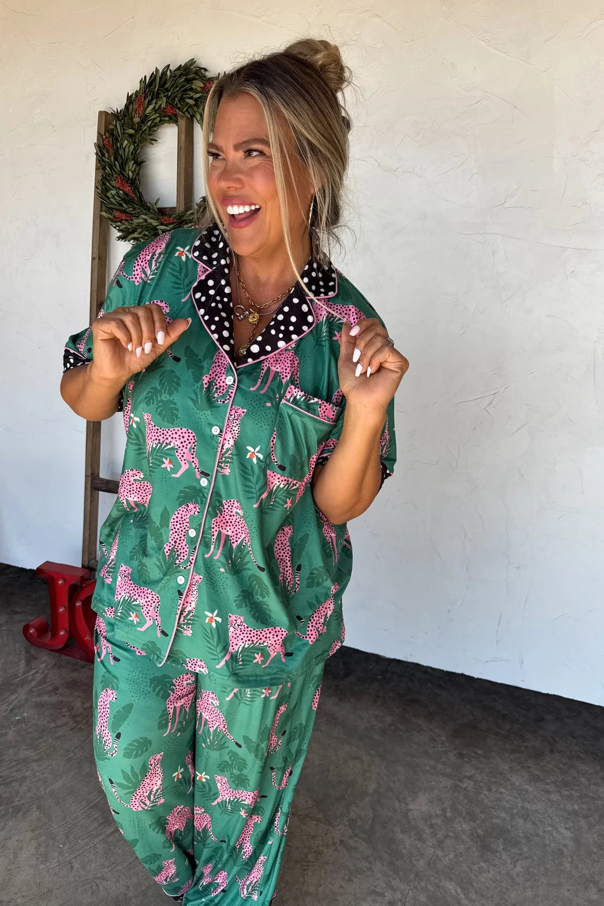 PREORDER- LEOPARD & CHEETAH STAR LUXE PJ SET