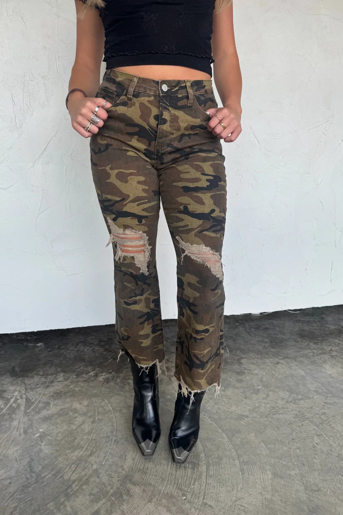 PREORDER- URBAN CAMO DISTRESSED JEAN
