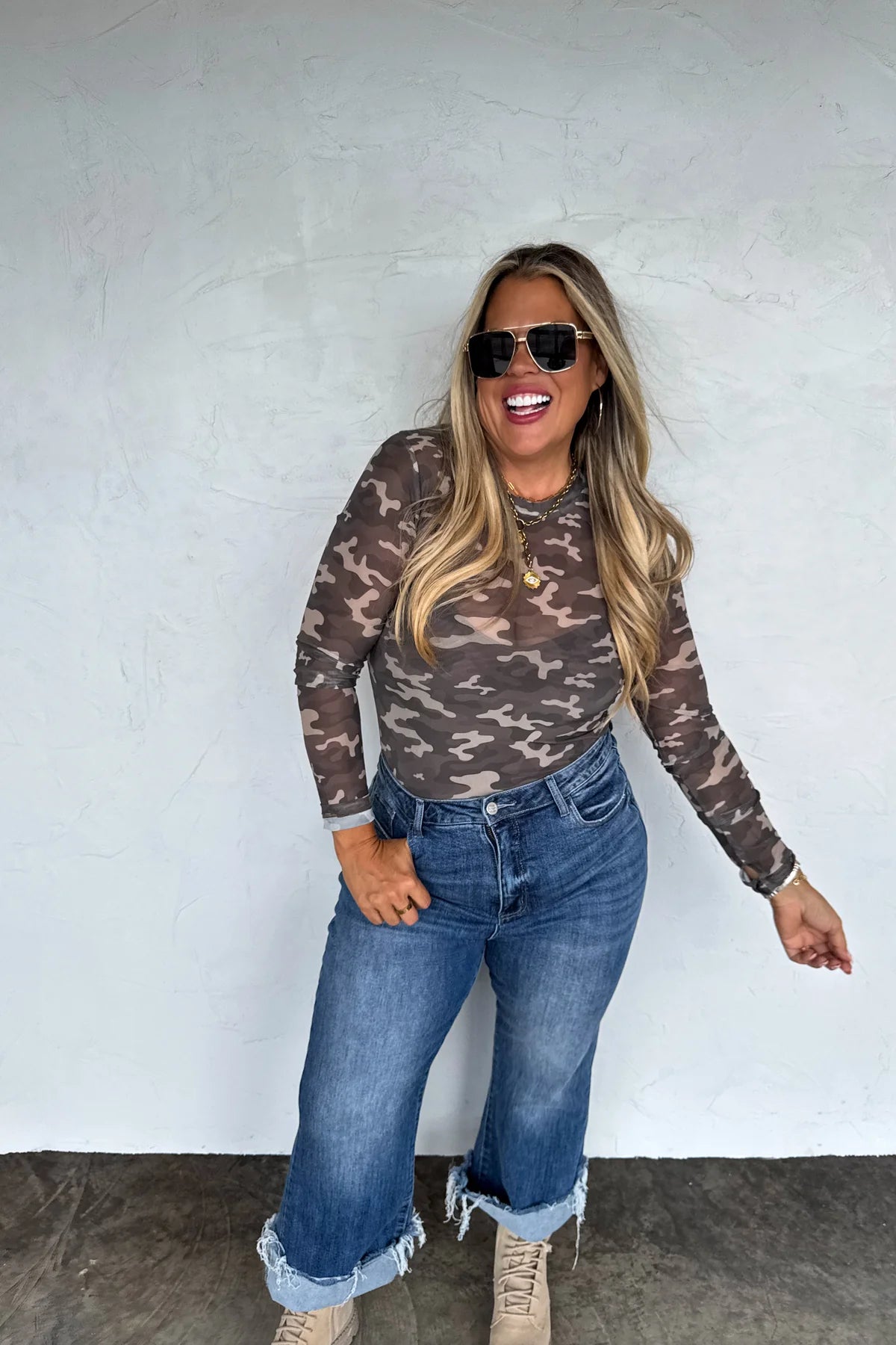 PREORDER- CAMO & CHEETAH DRESS IT UP MESH TOP