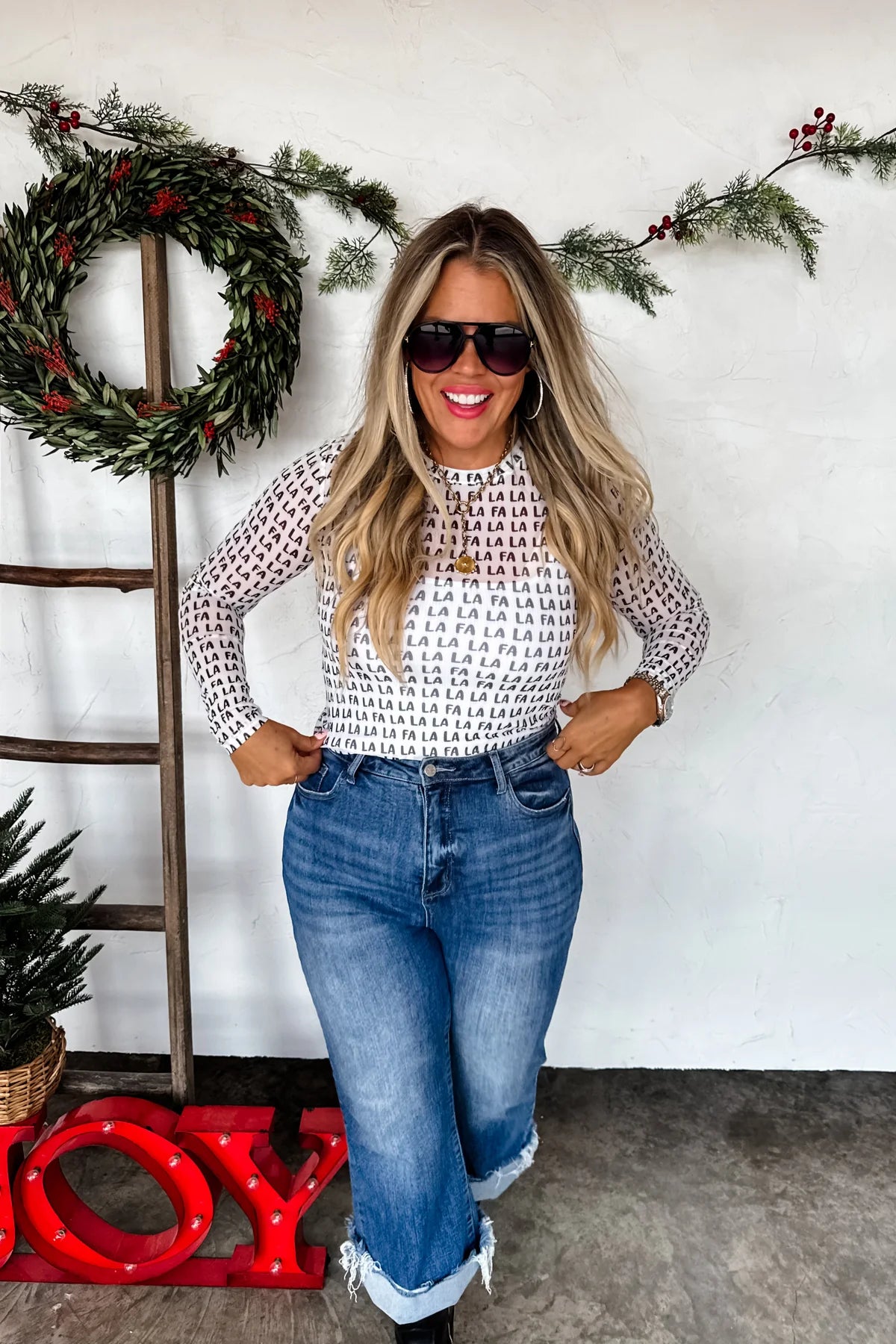 PREORDER- CHRISTMAS DRESS IT UP MESH TOPS