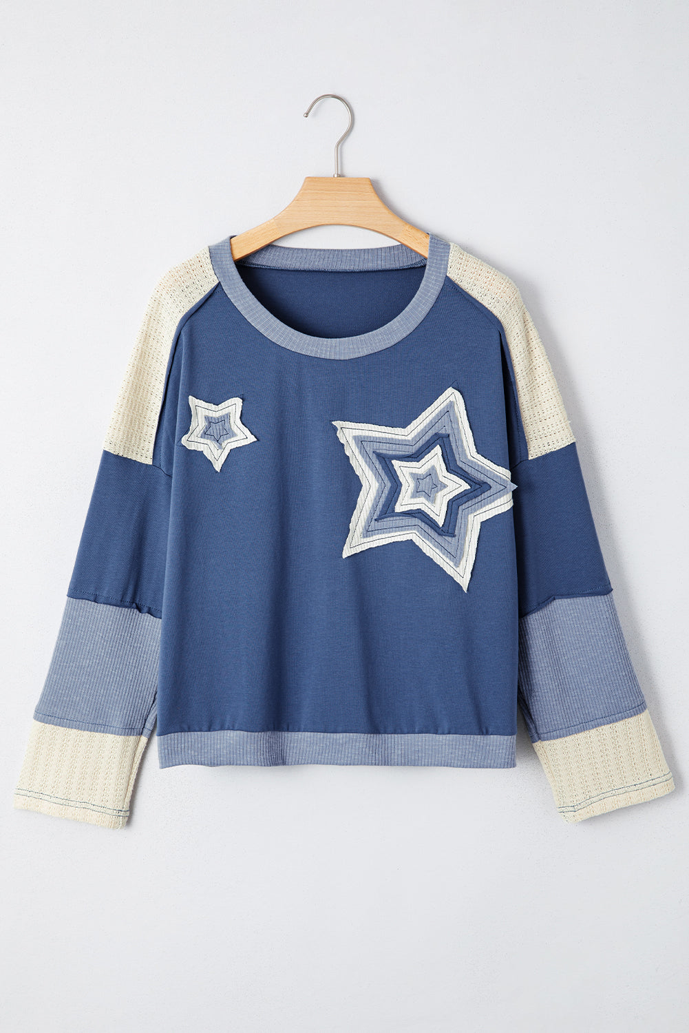 Blue Colorblock Star Top RTS