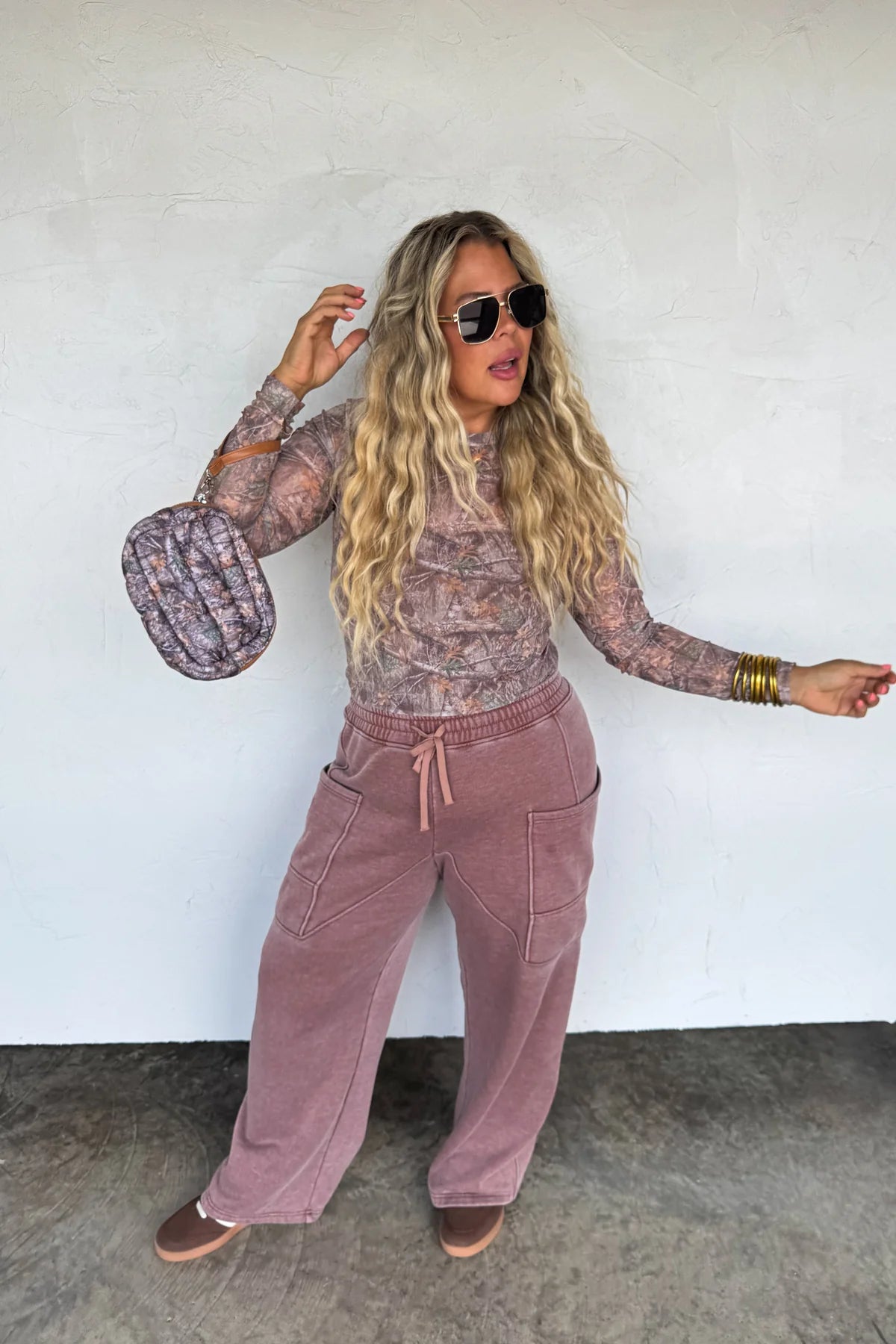 PREORDER- CAMO MESH TOP