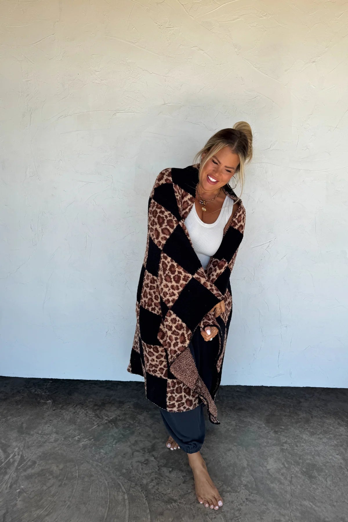 PREORDER- CHECKER CHEETAH CLOUD BLANKET