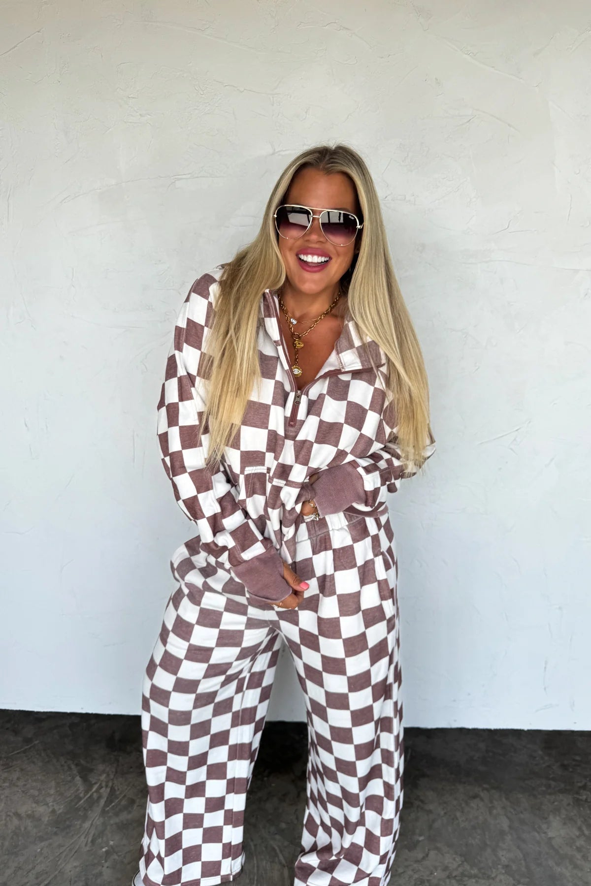 PREORDER- CAMO & CHECKER EASY DOES IT PULLOVER