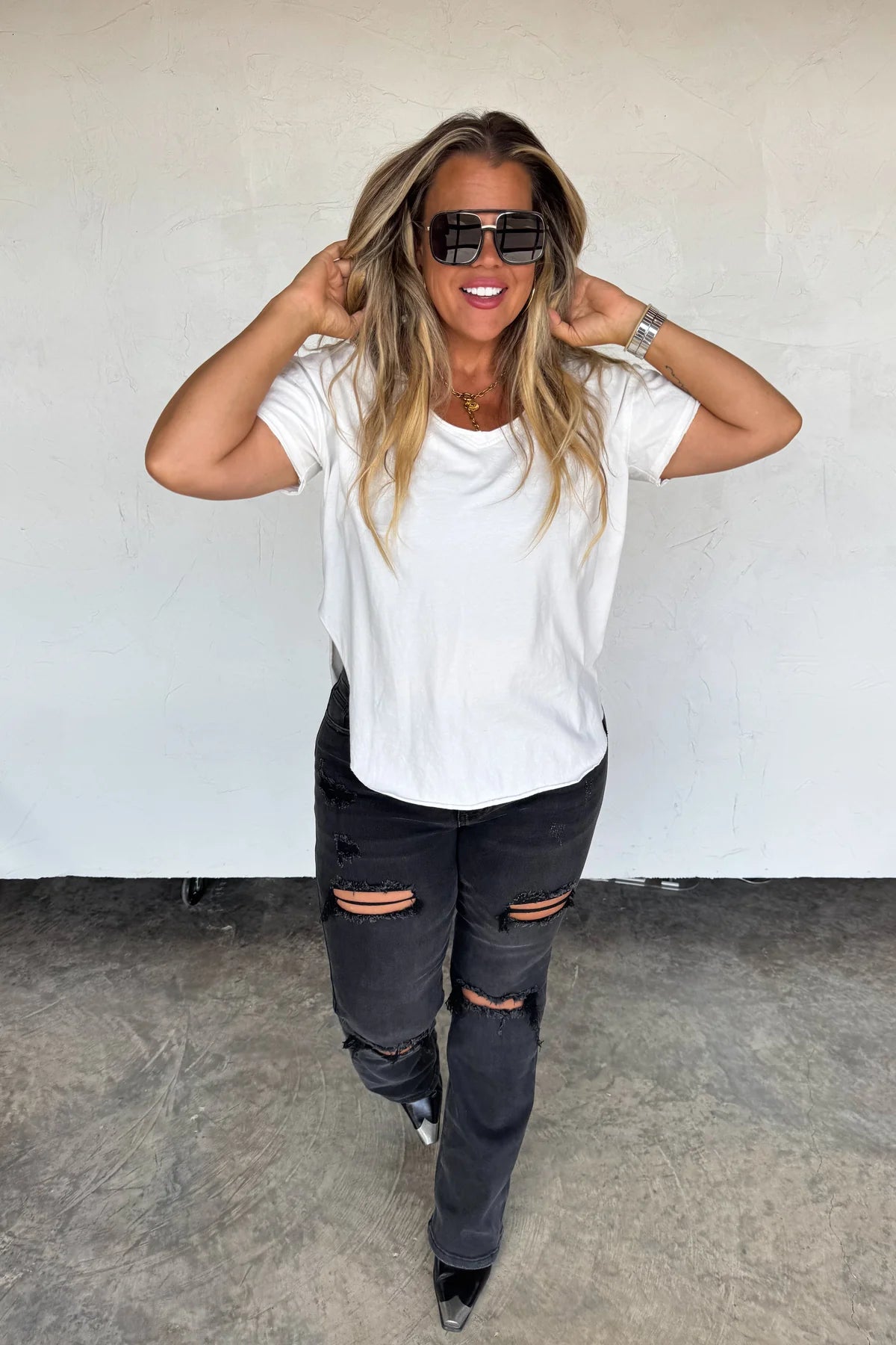 PREORDER- NEW COLORS- ASHLAND STRAIGHT LEG DISTRESSED JEANS
