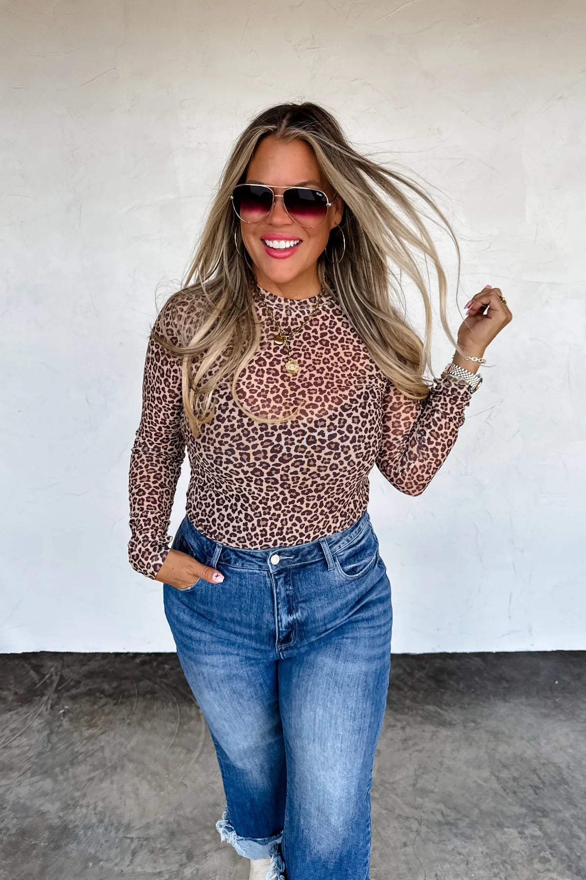 PREORDER- CAMO & CHEETAH DRESS IT UP MESH TOP