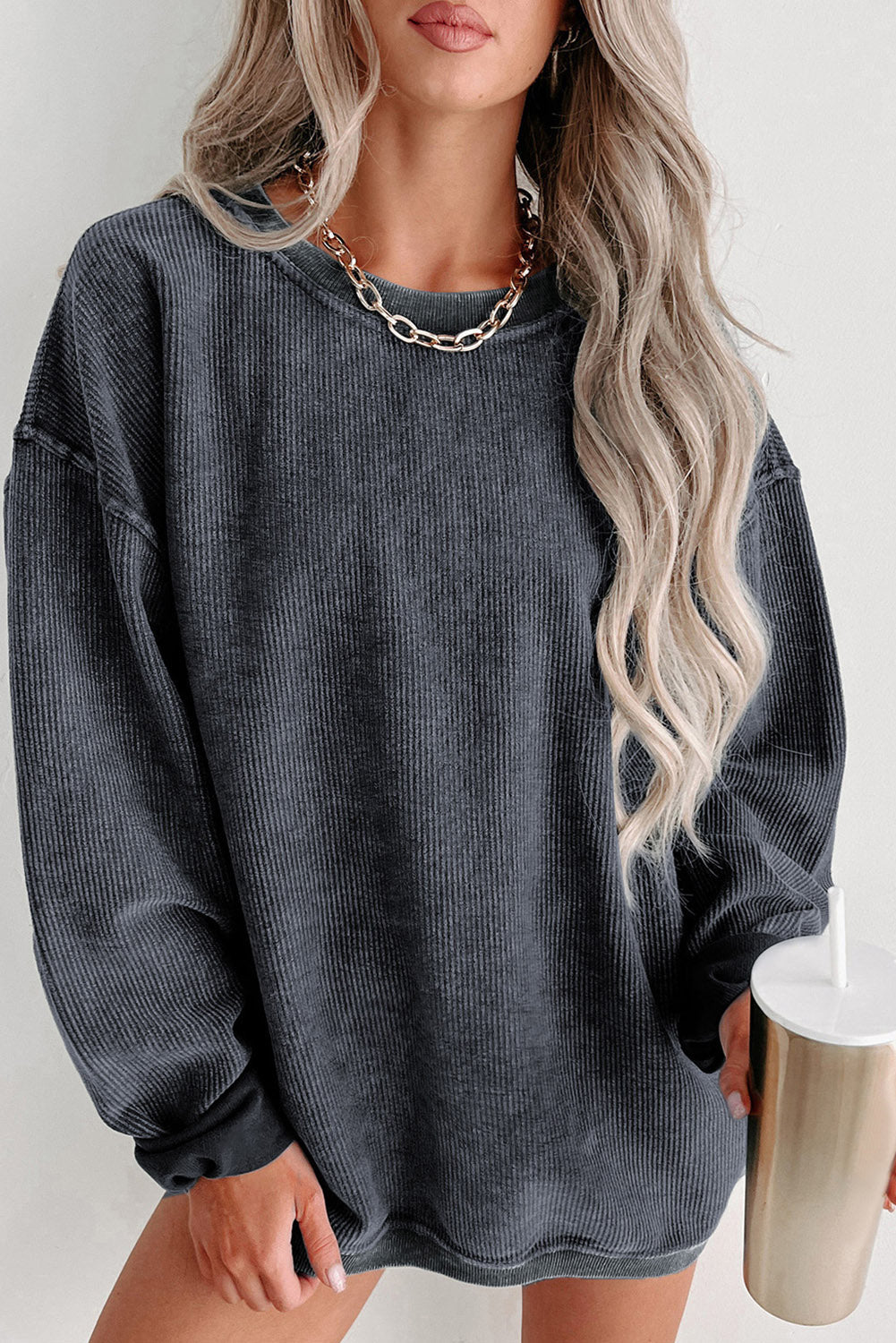 Ribbed Pullover FB