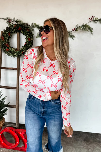 PREORDER- CHRISTMAS DRESS IT UP MESH TOPS