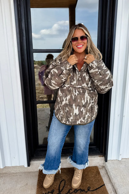 PREORDER- PRINTED PEYTON PUFFER JACKET