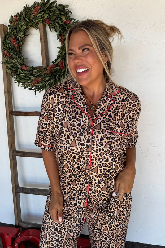 PREORDER- LEOPARD & CHEETAH STAR LUXE PJ SET