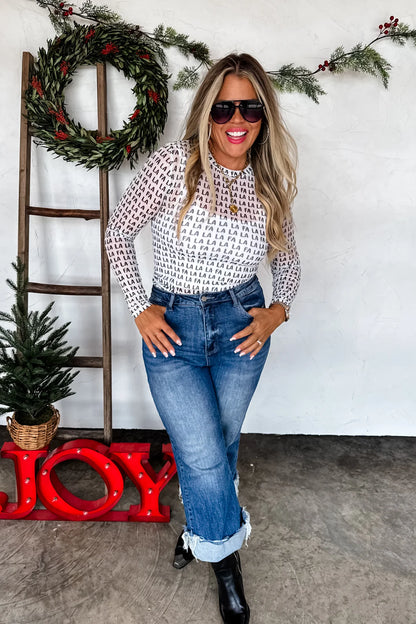 PREORDER- CHRISTMAS DRESS IT UP MESH TOPS