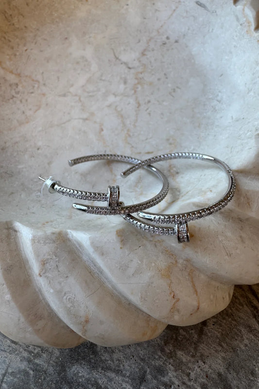 DIAMOND NAILHEAD EARRINGS