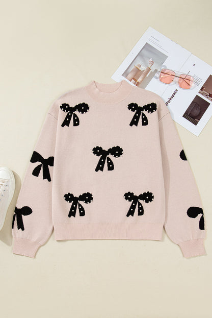 Pearl Bow Sweater *TWO COLORS* LT