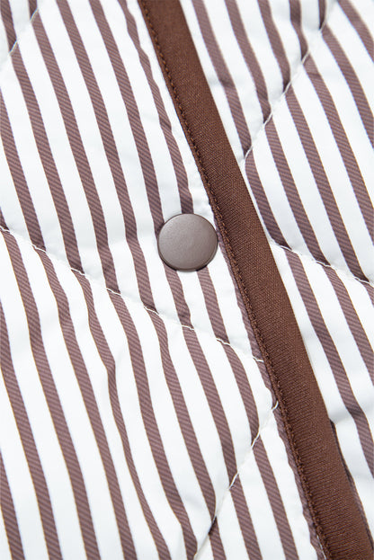 Stripe Snap Button Vest *TWO COLORS*  LT
