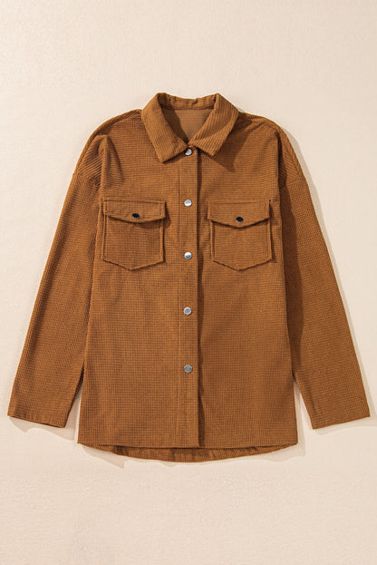 Brown Textured Shacket September.