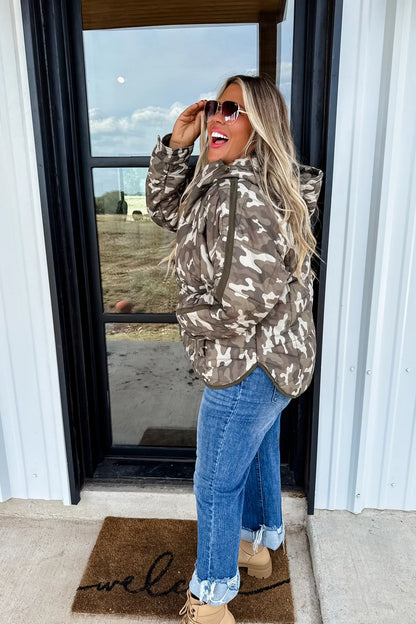 PREORDER- PRINTED PEYTON PUFFER JACKET