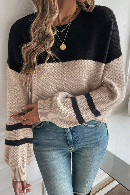 Colorblock knit Striped Sweater September.