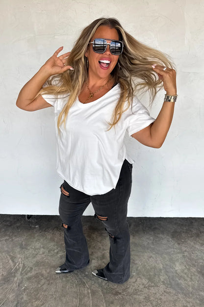 PREORDER- NEW COLORS- ASHLAND STRAIGHT LEG DISTRESSED JEANS