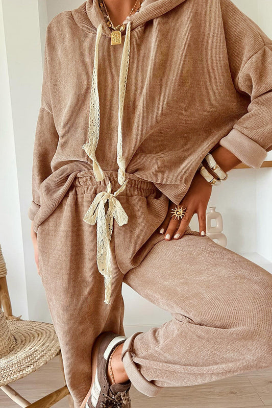 Lace Drawstring Set October.