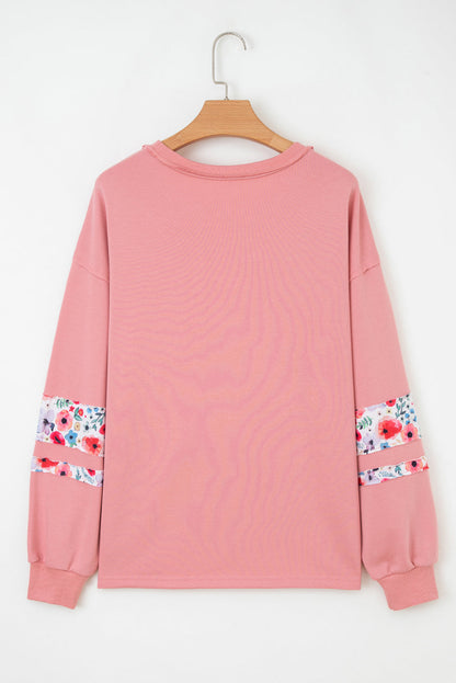 Floral Applique Baggy Top *TWO COLORS* LT