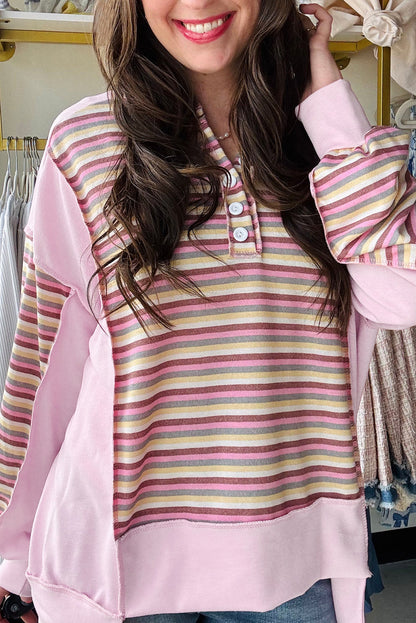 Pink Colorblock Sweatshirt September.