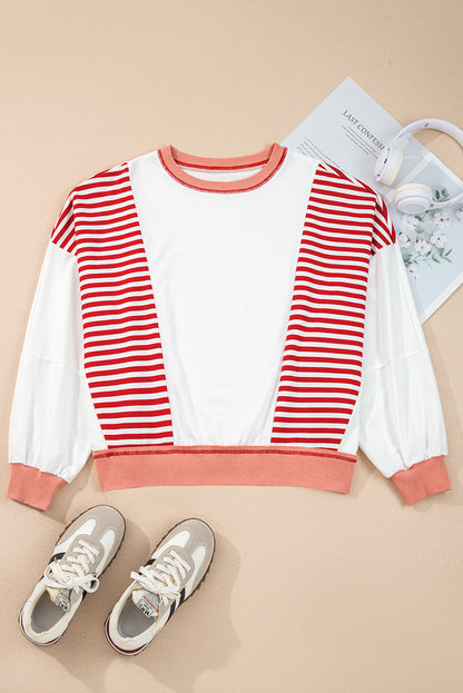 Stripe Oversized Sweatshirt FB