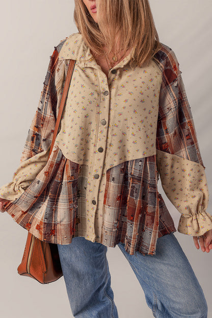 Boho Plaid Shacket October.